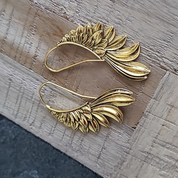 Golden Wings Earrings - Picture 3 of 4